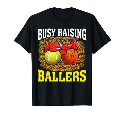 Busy Raising Ballers Tennis T-Shirt - Custom Art Print Men Women - T-Shirt, Sweatshirt, Hoodie