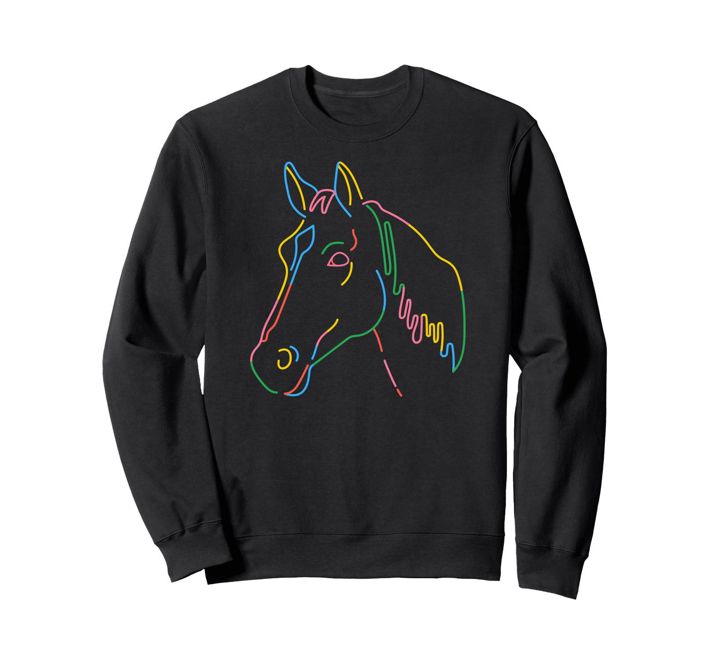 Rainbow Horse Gay Pride Horse Lgbt Sweatshirt - Aesthetic Graphic Unisex - T-Shirt, Sweatshirt, Hoodie