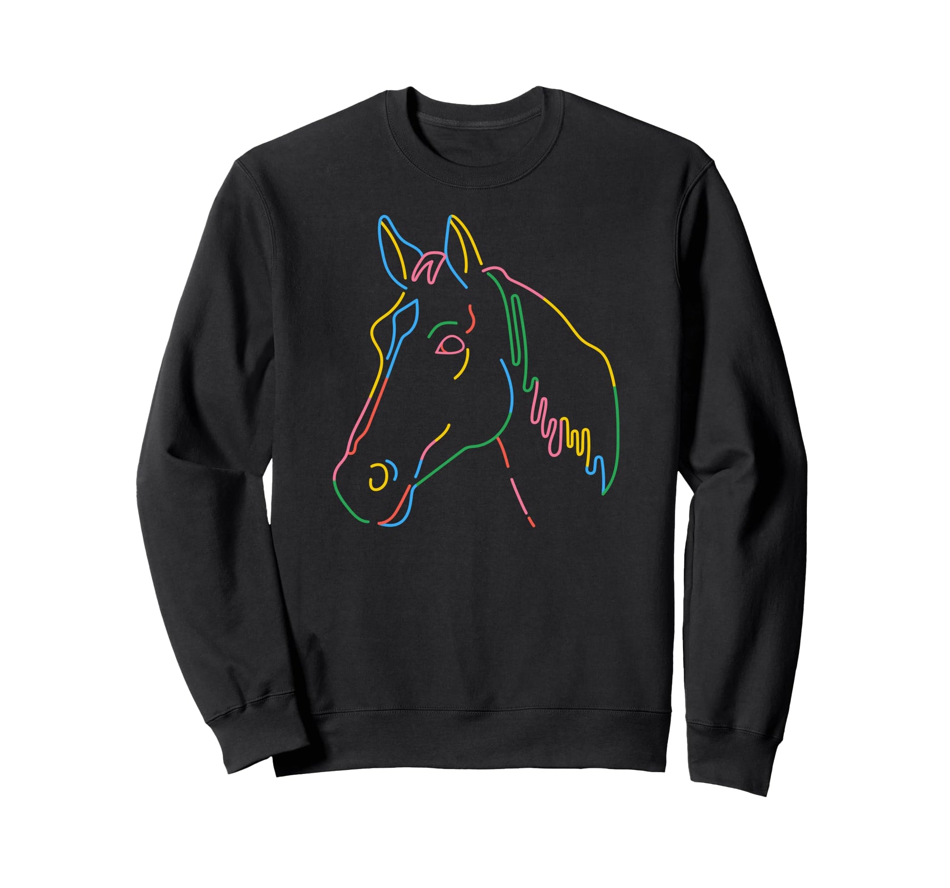 Rainbow Horse Gay Pride Horse Lgbt Sweatshirt - Aesthetic Graphic Unisex - T-Shirt, Sweatshirt, Hoodie
