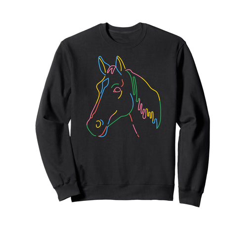 Rainbow Horse Gay Pride Horse Lgbt Sweatshirt - Aesthetic Graphic Unisex - T-Shirt, Sweatshirt, Hoodie