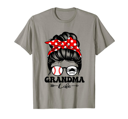 Grandma Life Messy Bun Hair Funny Swim T-Shirt - Aesthetic Graphic Unisex - T-Shirt, Sweatshirt, Hoodie