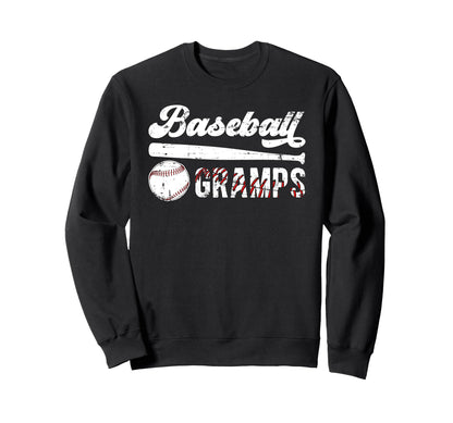 Baseball Gramps Grandpa Gramps Sweatshirt - Fun Novelty Design Men Women - T-Shirt, Sweatshirt, Hoodie