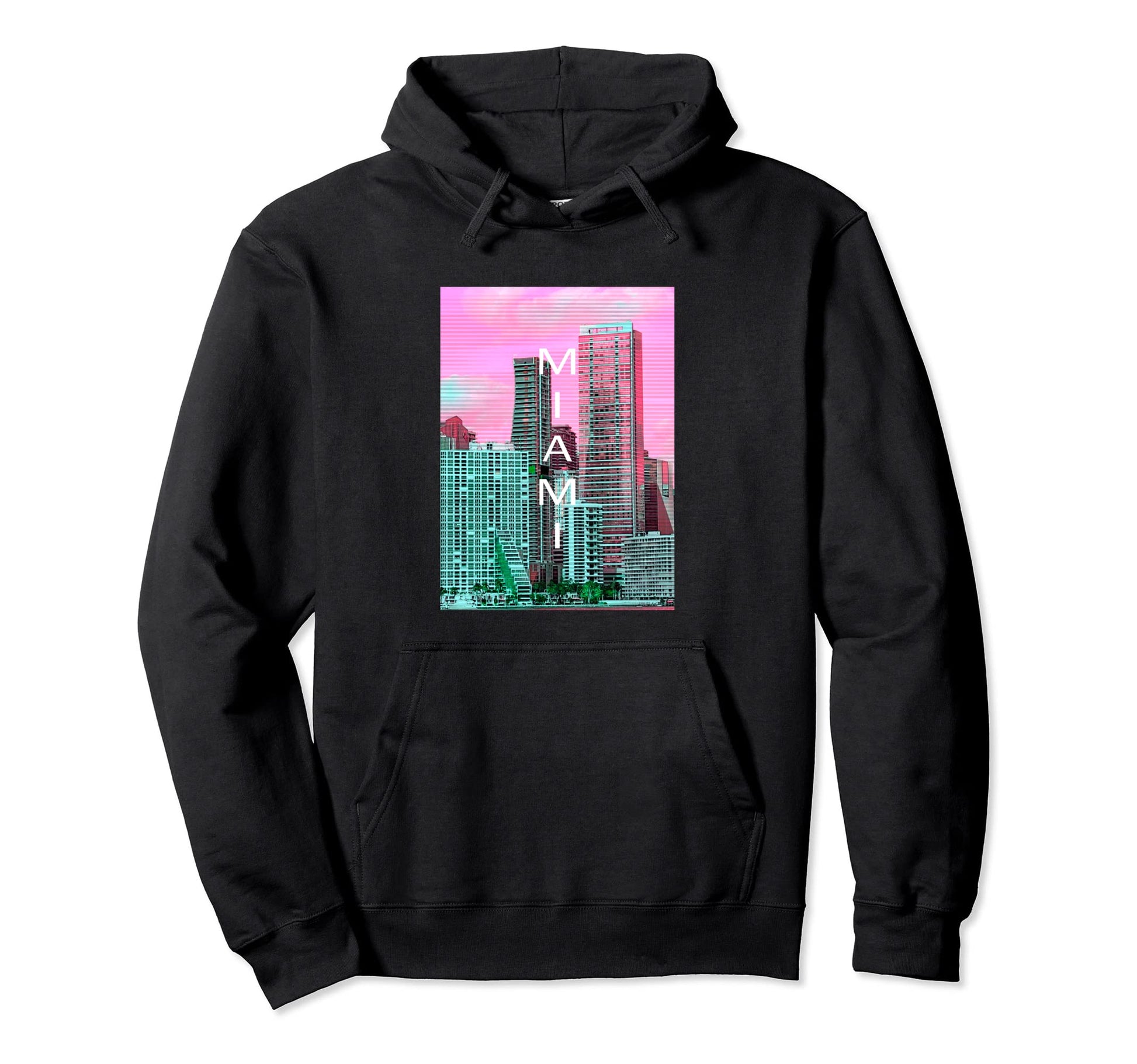 Florida Vaporwave Aesthetic Souvenir Fl Miami Hoodie - Graphic Print Unisex - T-Shirt, Sweatshirt, Hoodie