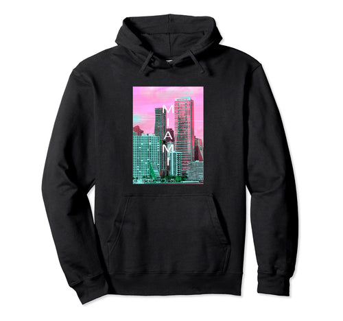 Florida Vaporwave Aesthetic Souvenir Fl Miami Hoodie - Graphic Print Unisex - T-Shirt, Sweatshirt, Hoodie