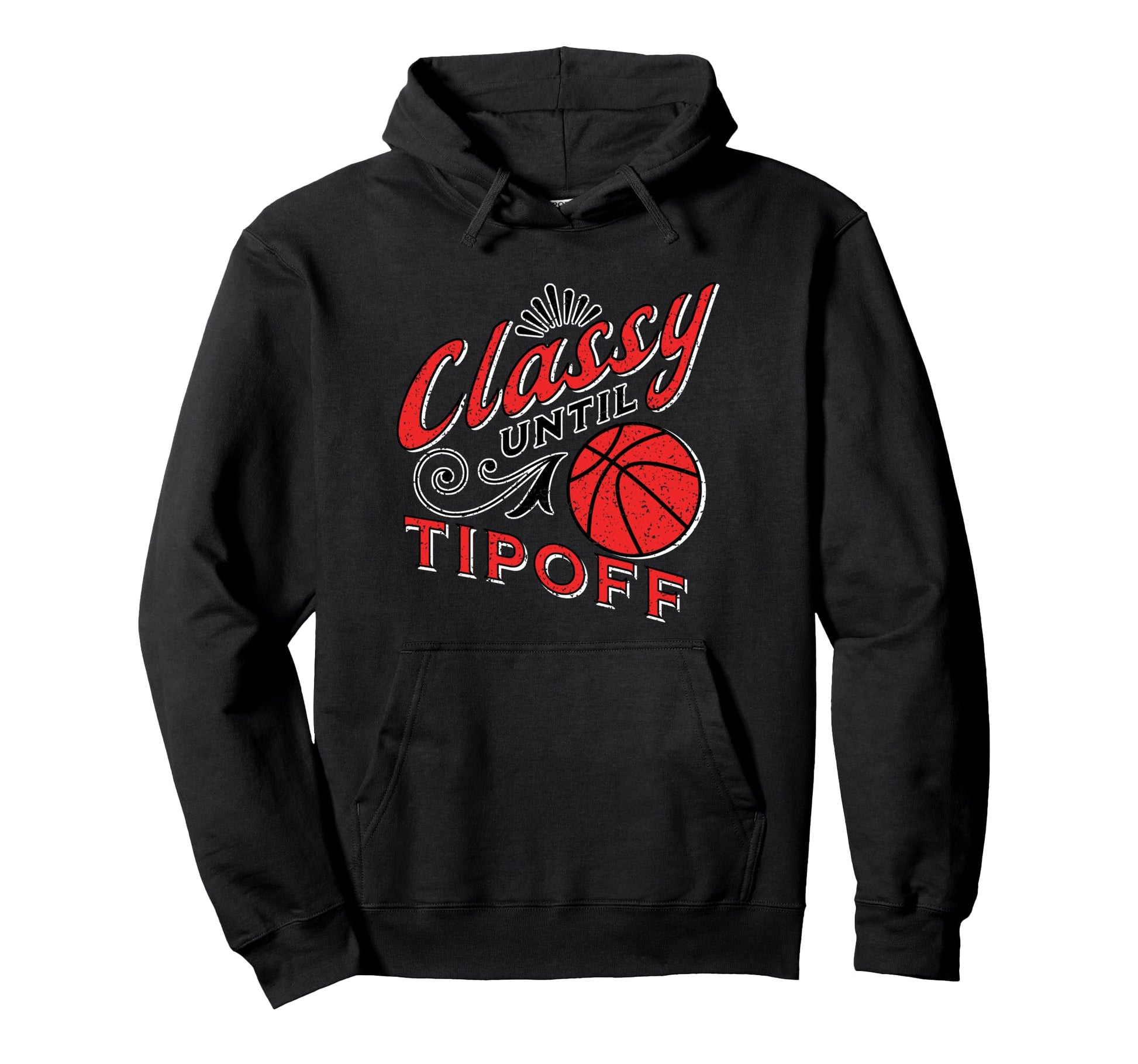 Classy Red Basketball Gift Basketball Mom Hoodie - Custom Art Print Unisex - T-Shirt, Sweatshirt, Hoodie