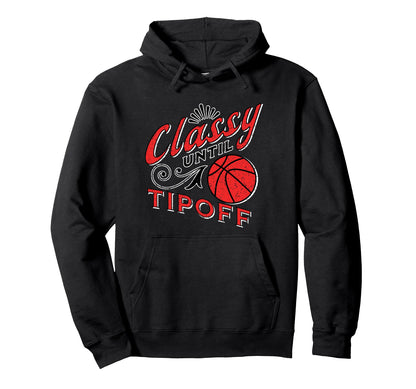 Classy Red Basketball Gift Basketball Mom Hoodie - Custom Art Print Unisex - T-Shirt, Sweatshirt, Hoodie