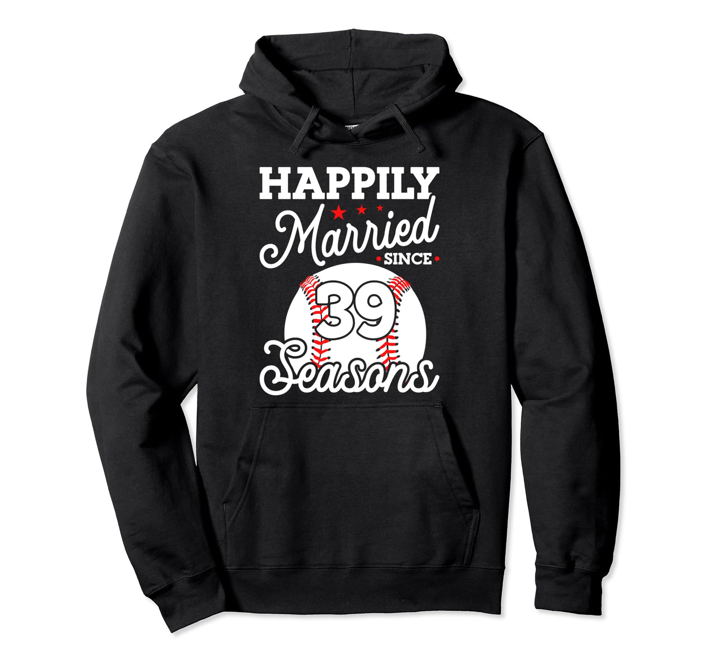 39Th Wedding Anniversary Baseball Hoodie - Custom Art Print Men Women - T-Shirt, Sweatshirt, Hoodie