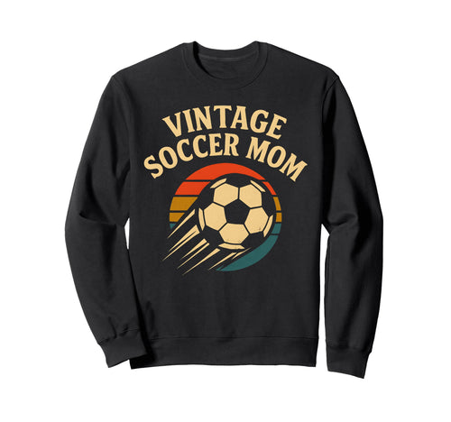 Soccer Mom Distressed Ball Sweatshirt - Novelty Apparel Unisex - T-Shirt, Sweatshirt, Hoodie