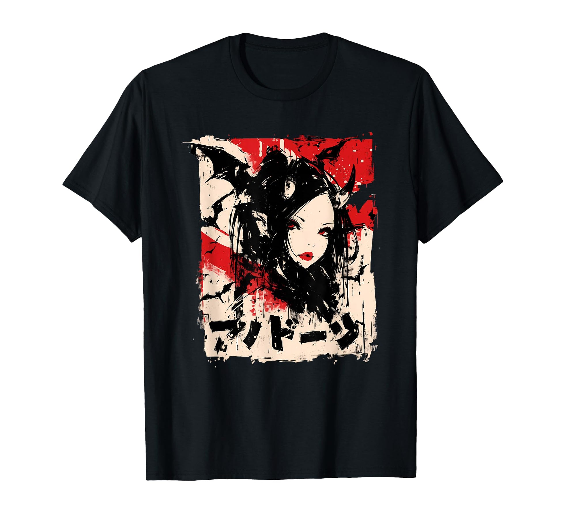 Goth Grunge Demon Anime Waifu Horror Alt T-Shirt - Trendy Graphic Unisex - T-Shirt, Sweatshirt, Hoodie