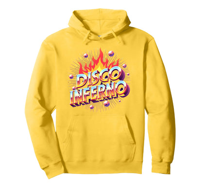 Disco Inferno Dance Party Fever Art Hoodie - Trendy Graphic for Adults - T-Shirt, Sweatshirt, Hoodie
