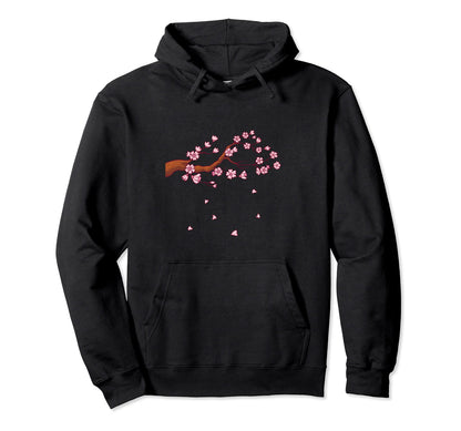 Cherry Blossom Vaporwave Aesthetic Hoodie - Casual Everyday Wear Unisex - T-Shirt, Sweatshirt, Hoodie