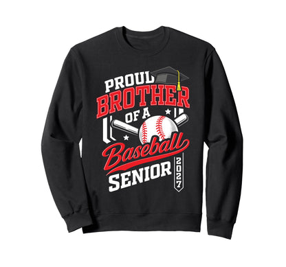 Proud Mom Baseball Senior Class Sweatshirt - Streetwear Style for Adults - T-Shirt, Sweatshirt, Hoodie