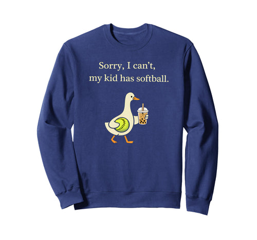 Softball Mom Sorry I Cant Funny Sweatshirt - Trendy Graphic for Adults - T-Shirt, Sweatshirt, Hoodie
