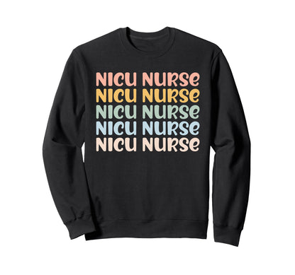 Nicu Nurse Icu Neonatal Rainbow Boho Sweatshirt - Custom Art Print Unisex - T-Shirt, Sweatshirt, Hoodie