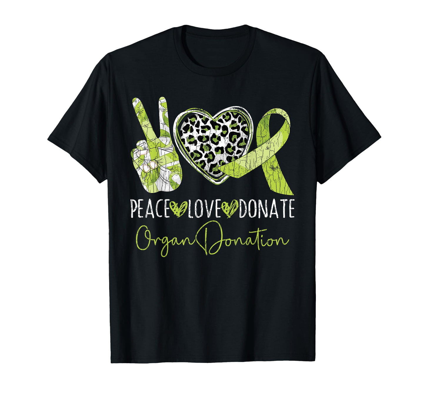 Peace Love Donate Funny Organ T-Shirt - Casual Everyday Wear for Adults - T-Shirt, Sweatshirt, Hoodie
