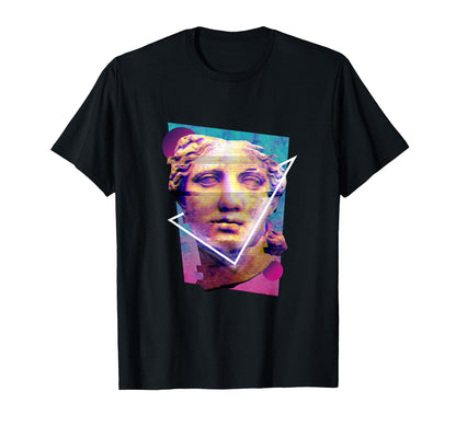Vaporwave Aesthetic Statue Art T-Shirt - Unique Graphic for Adults - T-Shirt, Sweatshirt, Hoodie