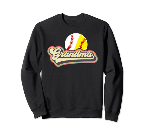 Baseball Softball Grandma Softball Sweatshirt - Minimalist Print Unisex - T-Shirt, Sweatshirt, Hoodie
