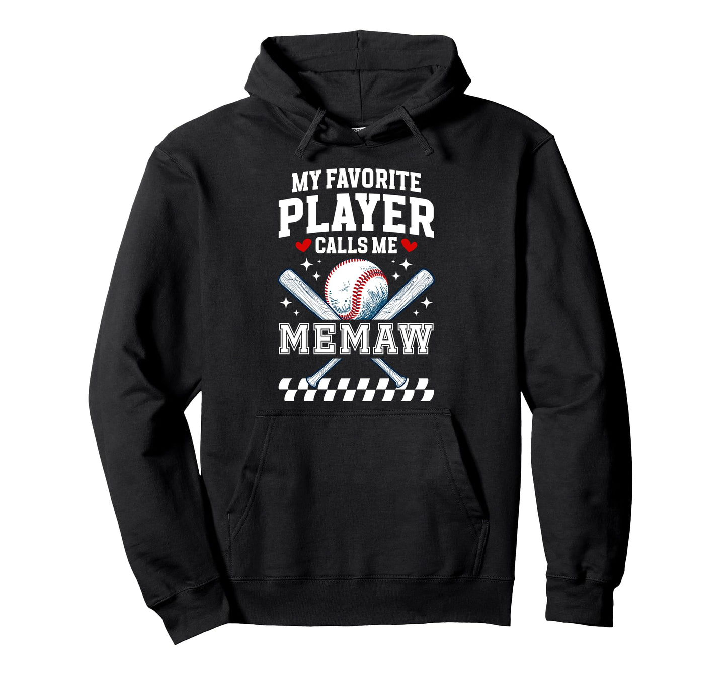 Proud Baseball Memaw Baseball Player Hoodie - Novelty Apparel Men Women - T-Shirt, Sweatshirt, Hoodie