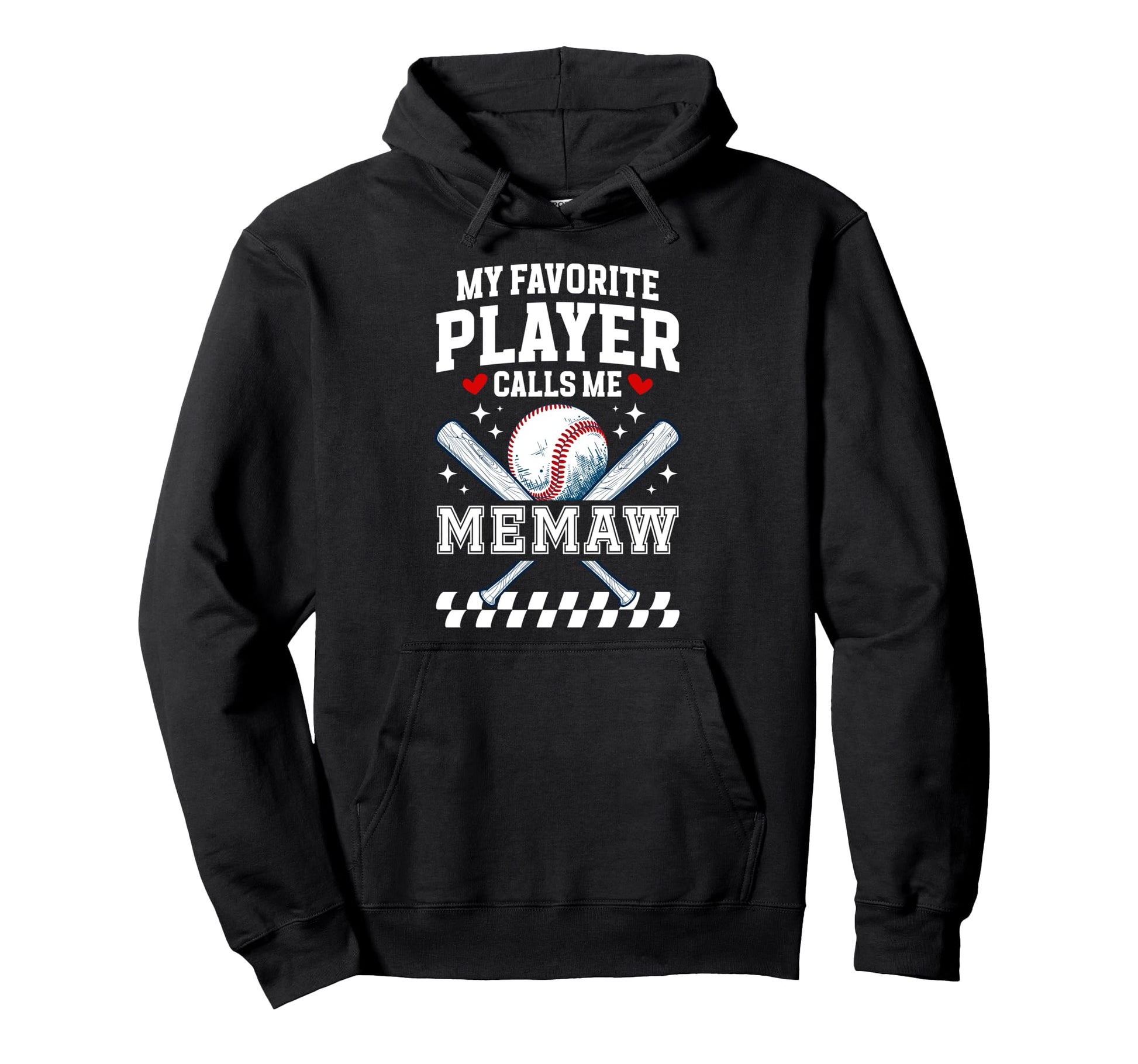 Proud Baseball Memaw Baseball Player Hoodie - Novelty Apparel Men Women - T-Shirt, Sweatshirt, Hoodie