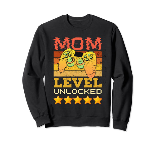 Mom Level Unlocked Pregnancy Sweatshirt - Streetwear Style for Adults - T-Shirt, Sweatshirt, Hoodie