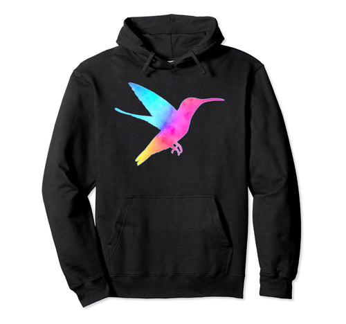 Rainbow Hummingbird Hoodie - Custom Art Print for Adults - T-Shirt, Sweatshirt, Hoodie