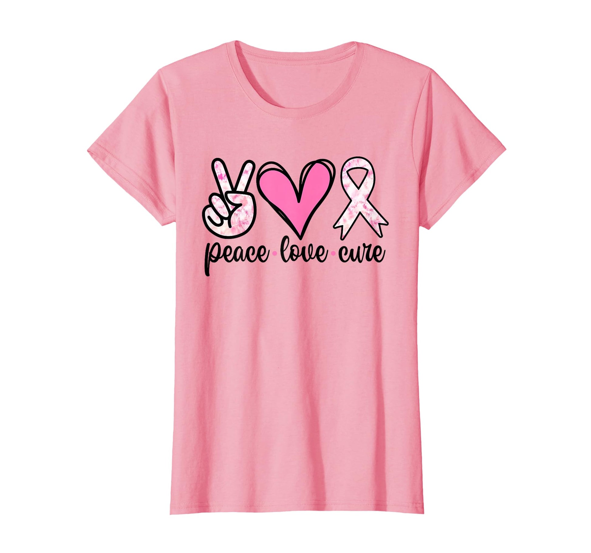 Breast Cancer Awareness Costume Peace T-Shirt - Graphic Print Men Women - T-Shirt, Sweatshirt, Hoodie