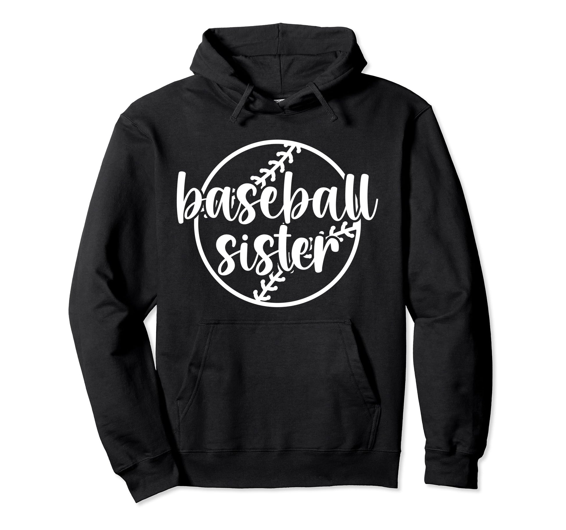 Baseball Sister Baseball Player Hoodie - Minimalist Print for Adults - T-Shirt, Sweatshirt, Hoodie