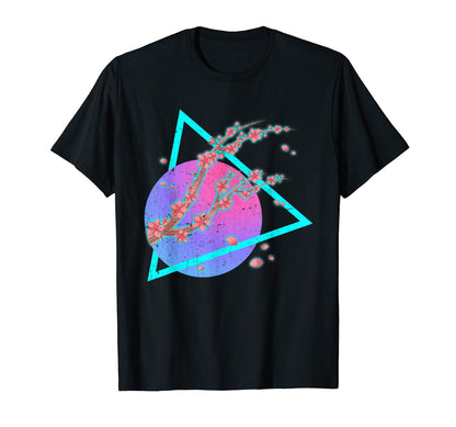 90S Art Aesthetic Flower Sakura T-Shirt - Minimalist Print for Adults - T-Shirt, Sweatshirt, Hoodie