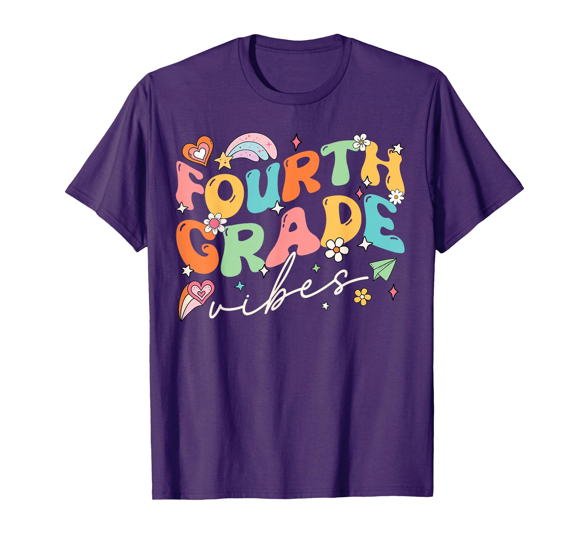 Fourth Grade Vibes 4Th Grade Team T-Shirt - Custom Art Print for Adults - T-Shirt, Sweatshirt, Hoodie