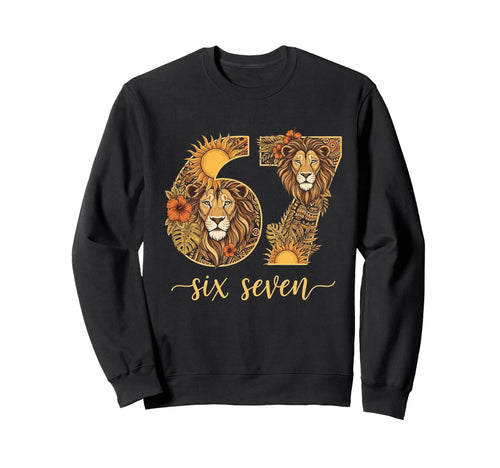 Boho Leo 67 Six Seven Sun Lion Sweatshirt - Novelty Apparel Men Women - T-Shirt, Sweatshirt, Hoodie