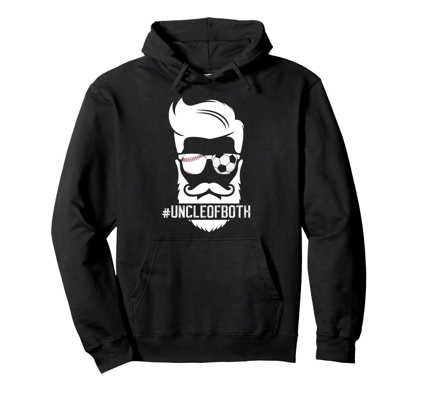 Uncle Both Baseball Soccer Uncle Ballers Hoodie - Fun Novelty Design Unisex - T-Shirt, Sweatshirt, Hoodie