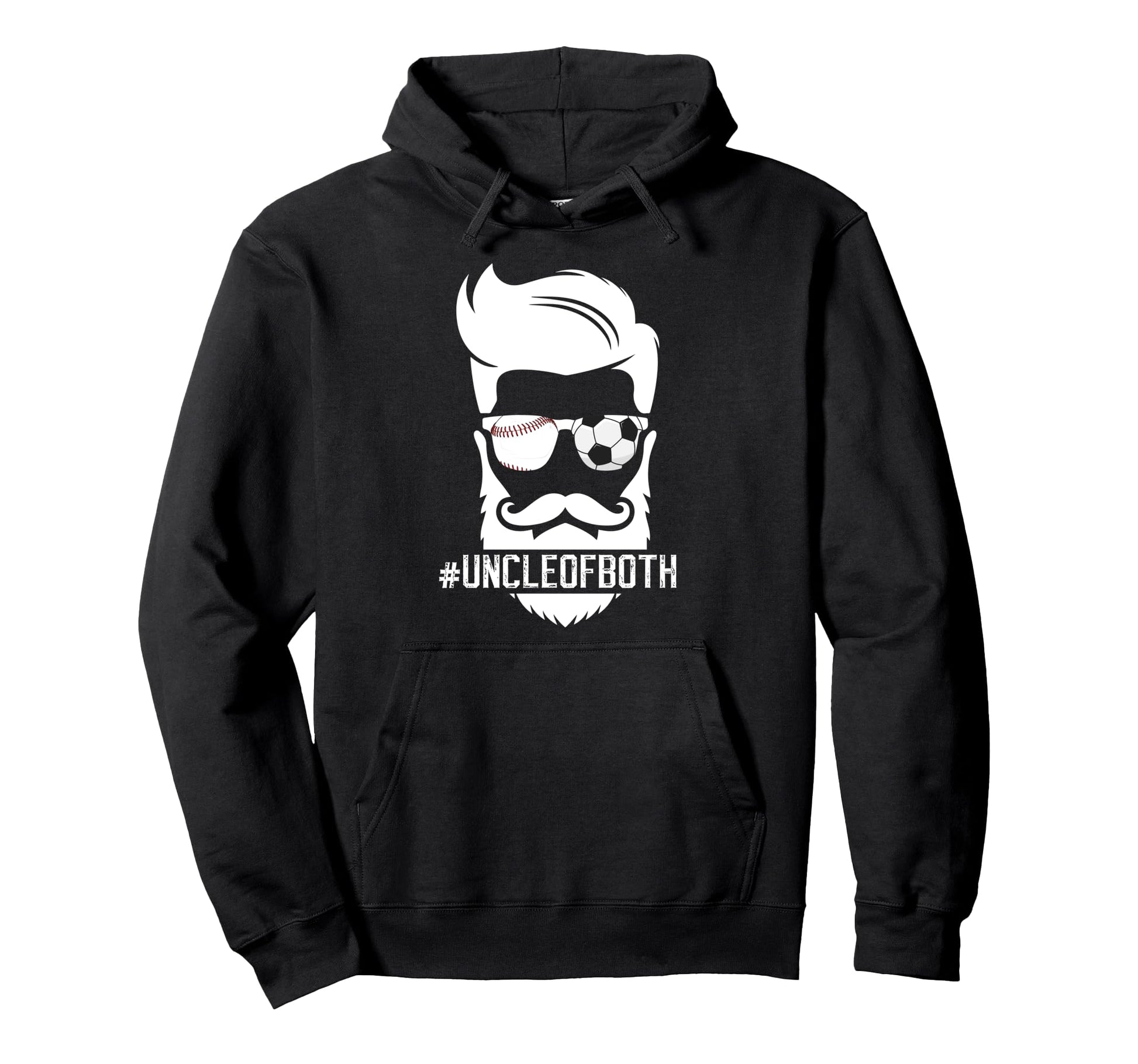 Uncle Both Baseball Soccer Uncle Ballers Hoodie - Fun Novelty Design Unisex - T-Shirt, Sweatshirt, Hoodie