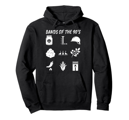 Bands 90S Rock Music Lover Heavy Metal Hoodie - Custom Art Print Men Women - T-Shirt, Sweatshirt, Hoodie