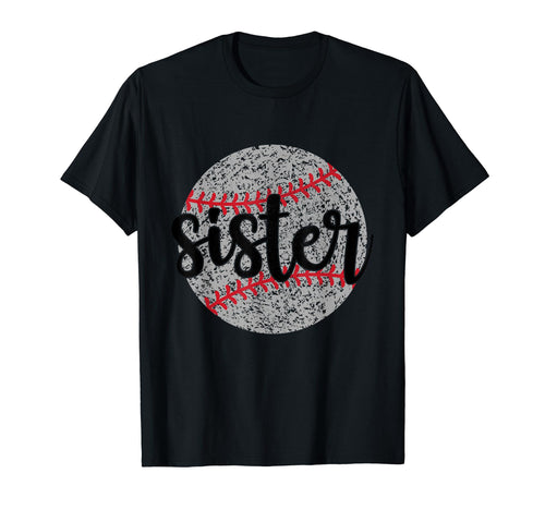 Baseball Sister Funny Sporty T-Shirt - Unique Graphic for Adults - T-Shirt, Sweatshirt, Hoodie