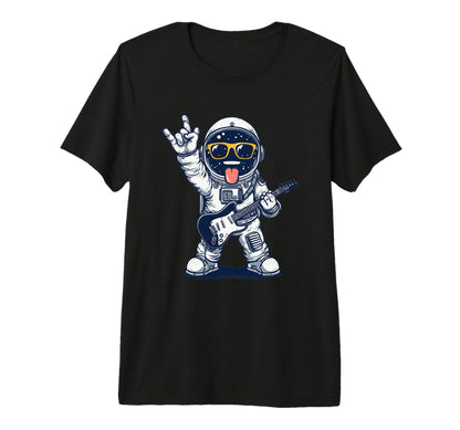 Astronaut Guitar Player Space Theme T-Shirt - Trendy Graphic for Adults - T-Shirt, Sweatshirt, Hoodie