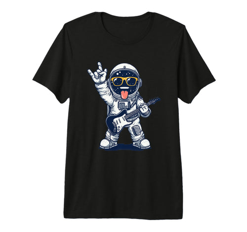 Astronaut Guitar Player Space Theme T-Shirt - Trendy Graphic for Adults - T-Shirt, Sweatshirt, Hoodie