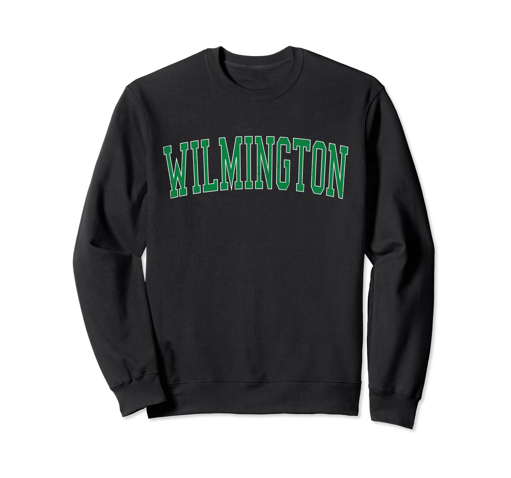 Wilmington Oh Distressed Green Sweatshirt - Graphic Print for Adults - T-Shirt, Sweatshirt, Hoodie