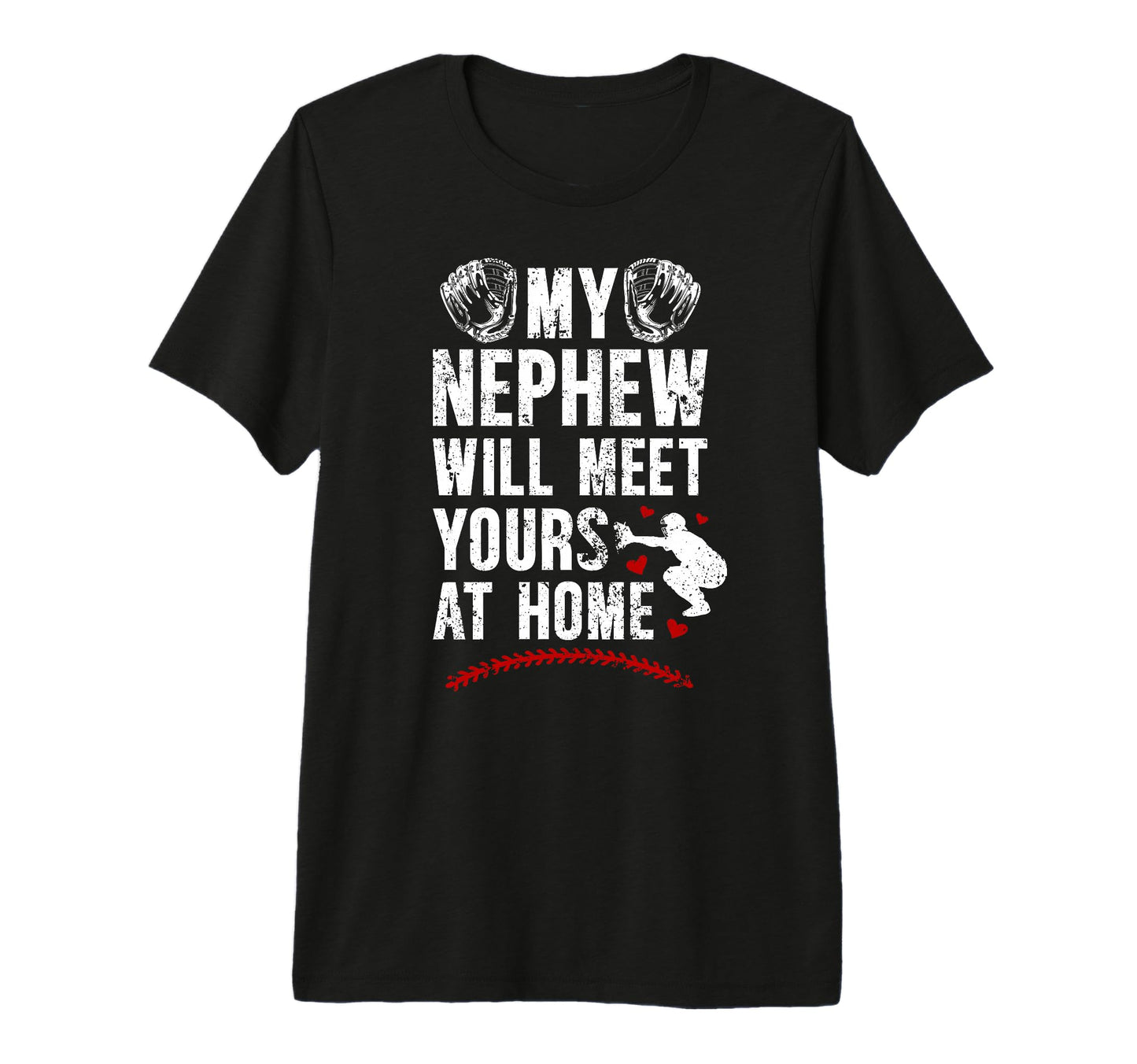 Home Baseball Catcher Aunt Baseball T-Shirt - Minimalist Print Unisex - T-Shirt, Sweatshirt, Hoodie