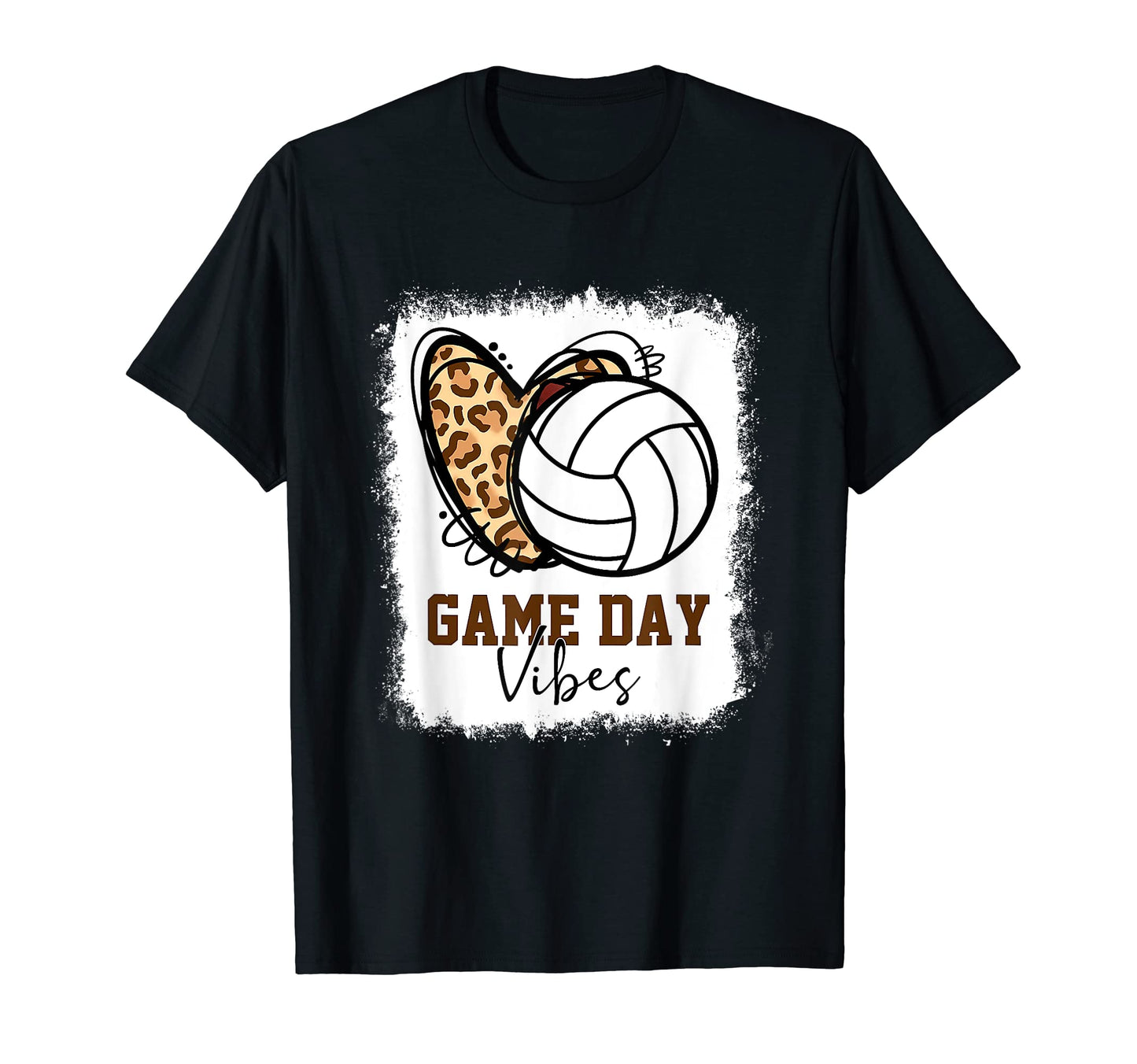 Bleached Volleyball Game Day Vibes T-Shirt - Trendy Graphic Men Women - T-Shirt, Sweatshirt, Hoodie