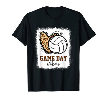 Bleached Volleyball Game Day Vibes T-Shirt - Trendy Graphic Men Women - T-Shirt, Sweatshirt, Hoodie