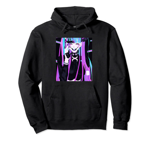 Goth Anime Vaporwave And Creepy Goth Hoodie - Minimalist Print Men Women - T-Shirt, Sweatshirt, Hoodie