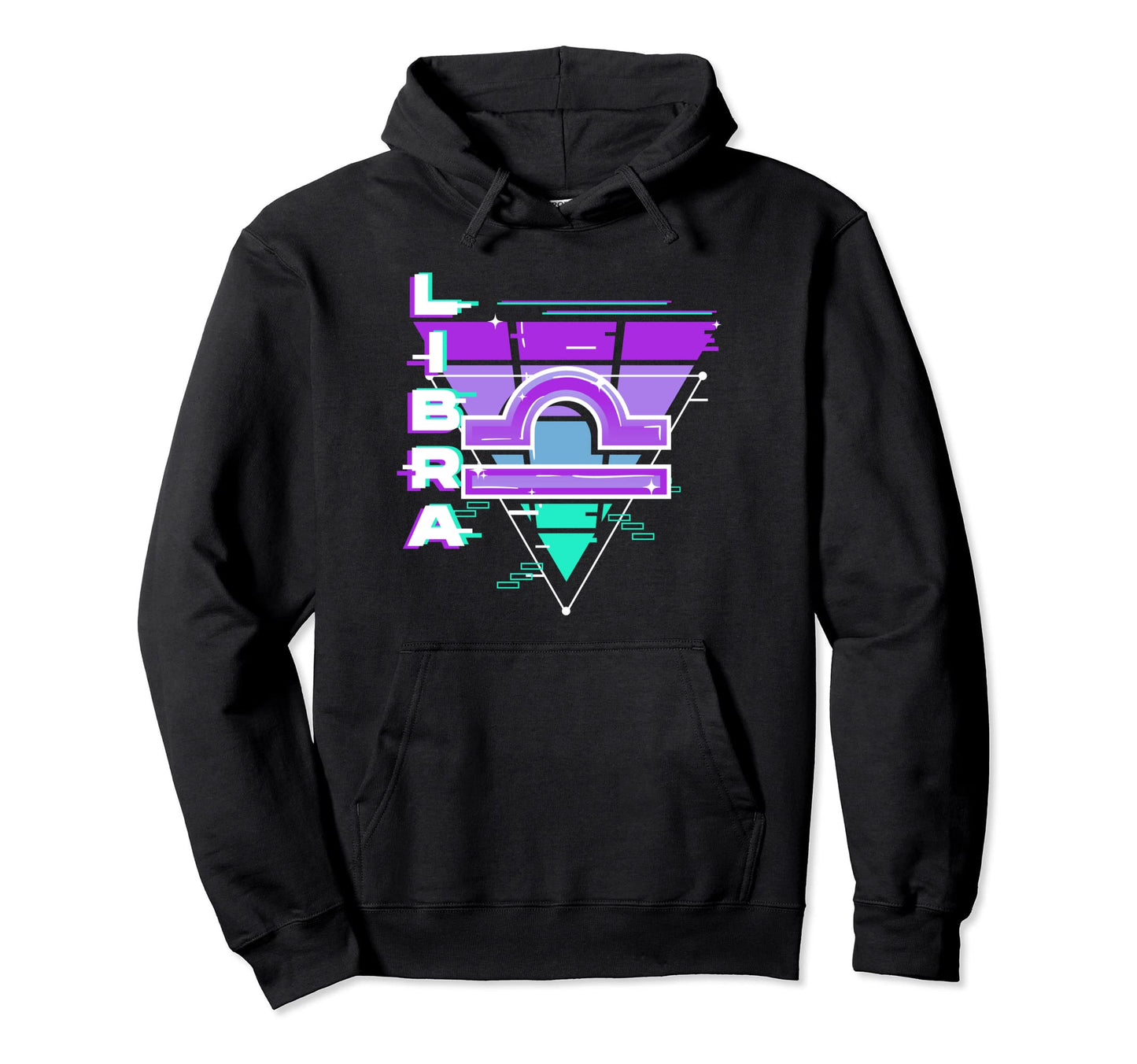 Libra Zodiac Sign Vaporwave Aesthetics Hoodie - Novelty Apparel Men Women - T-Shirt, Sweatshirt, Hoodie