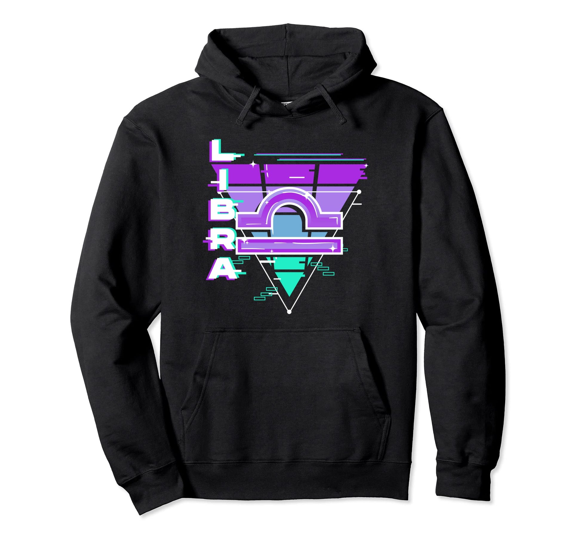 Libra Zodiac Sign Vaporwave Aesthetics Hoodie - Novelty Apparel Men Women - T-Shirt, Sweatshirt, Hoodie