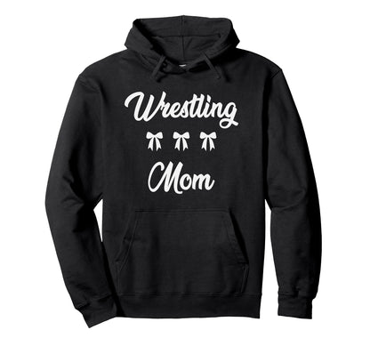 Wrestling Mom Wrestler Sports Moms Hoodie - Minimalist Print Men Women - T-Shirt, Sweatshirt, Hoodie