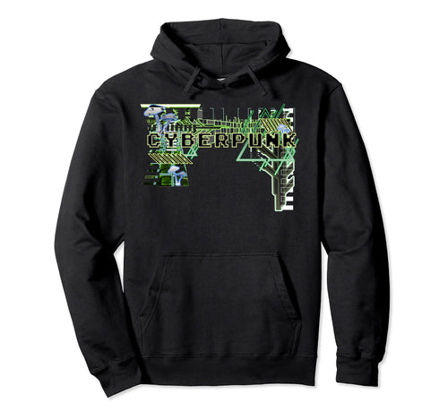 Cyberpunk Aesthetic Mushroom Vaporwave Hoodie - Custom Art Print Men Women - T-Shirt, Sweatshirt, Hoodie