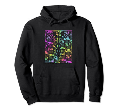 Rainbow Certified Medical Assistant Cma Hoodie - Unique Graphic Unisex - T-Shirt, Sweatshirt, Hoodie
