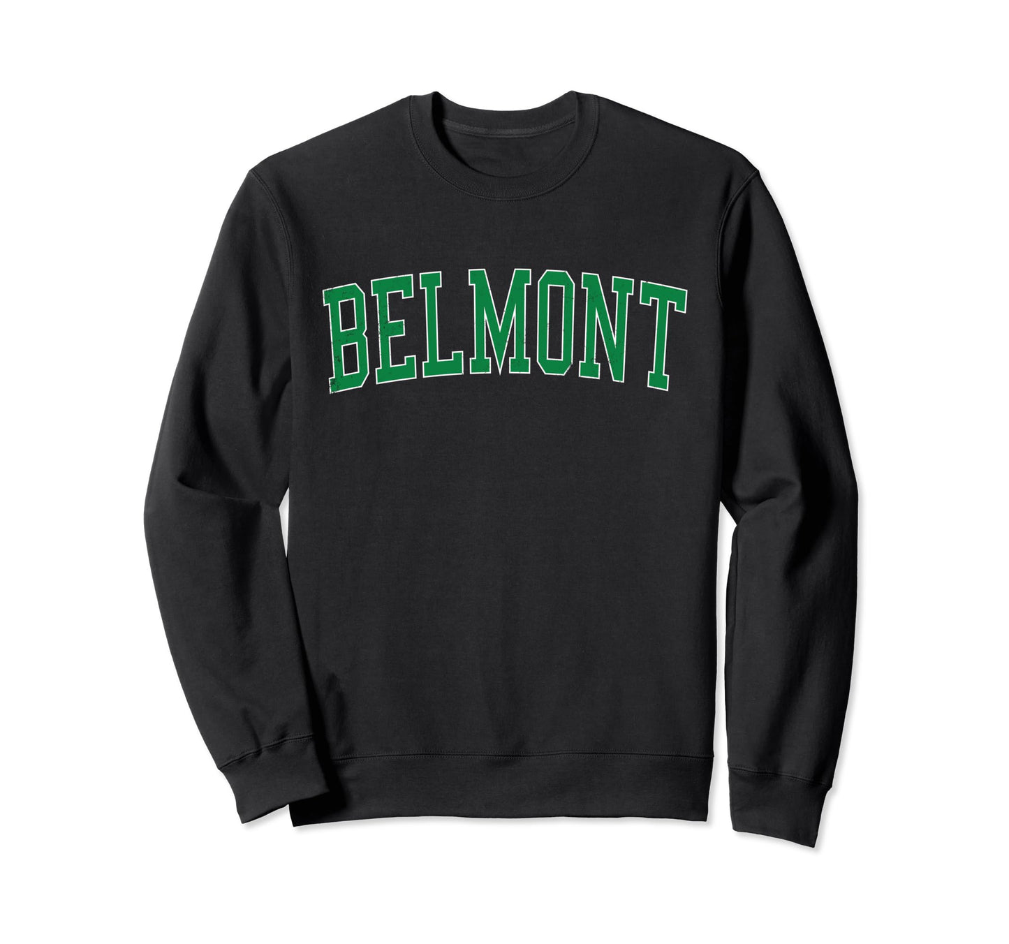 Belmont Nc Distressed Green Sweatshirt - Casual Everyday Wear for Adults - T-Shirt, Sweatshirt, Hoodie