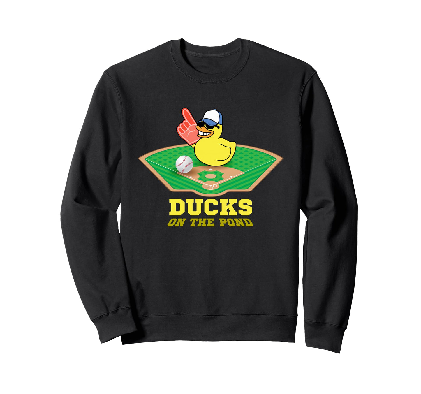 Ducks Pond Baseball Ducks Pond Baseball Sweatshirt - Trendy Graphic Unisex - T-Shirt, Sweatshirt, Hoodie