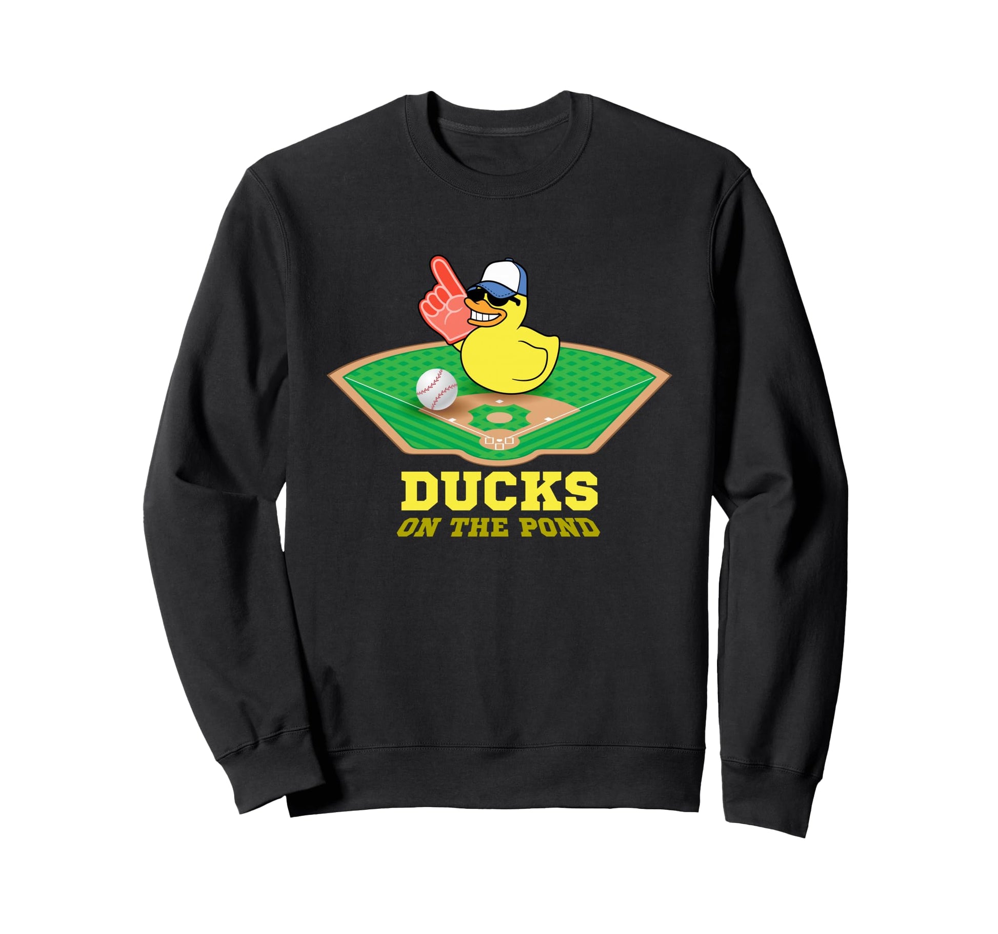 Ducks Pond Baseball Ducks Pond Baseball Sweatshirt - Trendy Graphic Unisex - T-Shirt, Sweatshirt, Hoodie