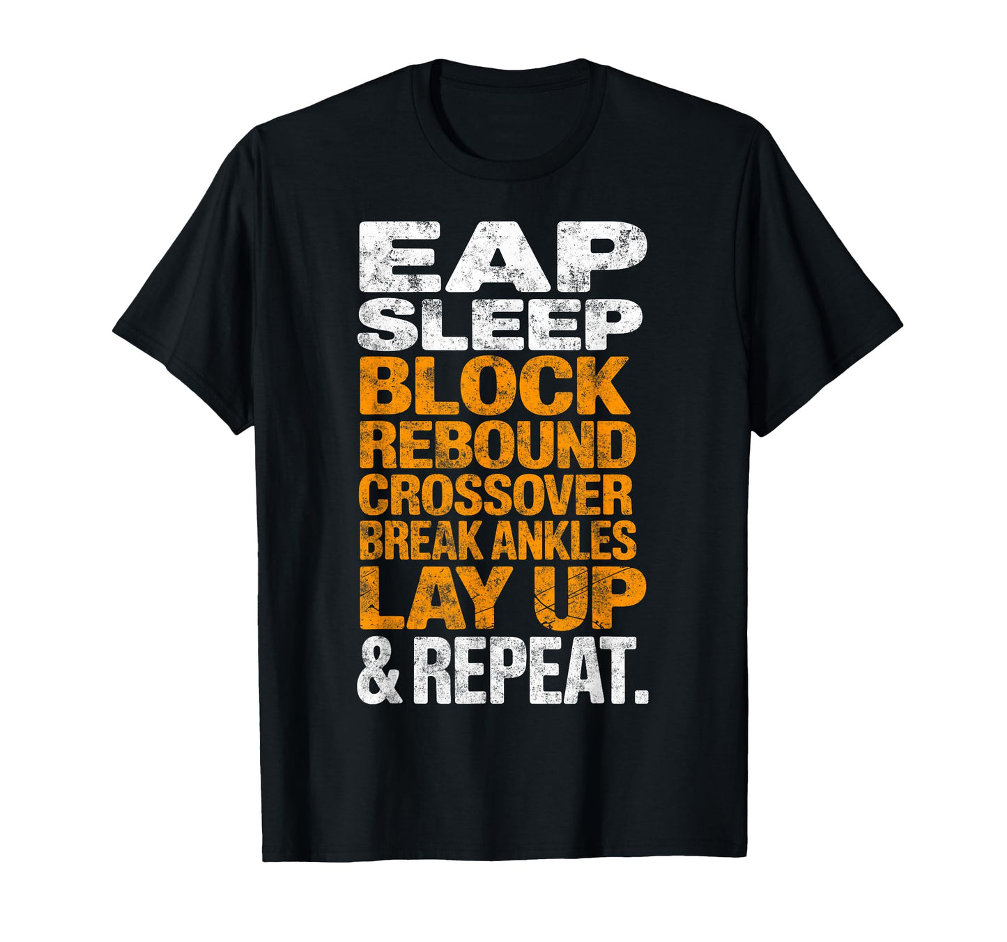 Eat Sleep Block Rebound Crossover T-Shirt - Aesthetic Graphic for Adults - T-Shirt, Sweatshirt, Hoodie